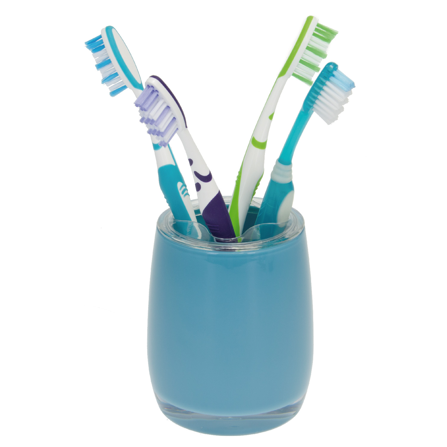 Bad-Serie SAVONA Zahnbürstenbehälter aus Kunststoff, blau
