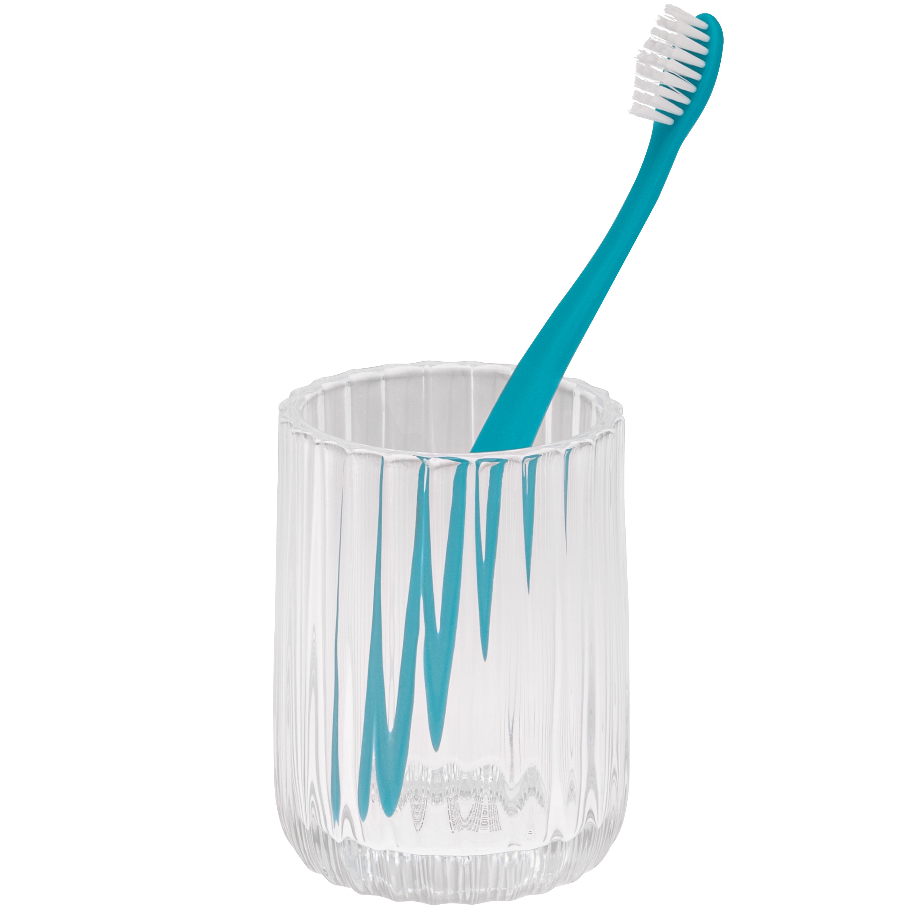 bremermann Zahnputzbecher aus Glas, Zahnbürstenhalter, Zahnputzglas, transparent