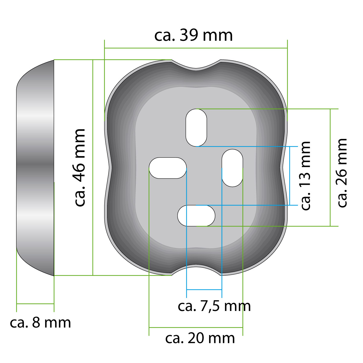 Bad-Serie PIAZZA - Toilettenpapierhalter 2 in 1, Edelstahl matt