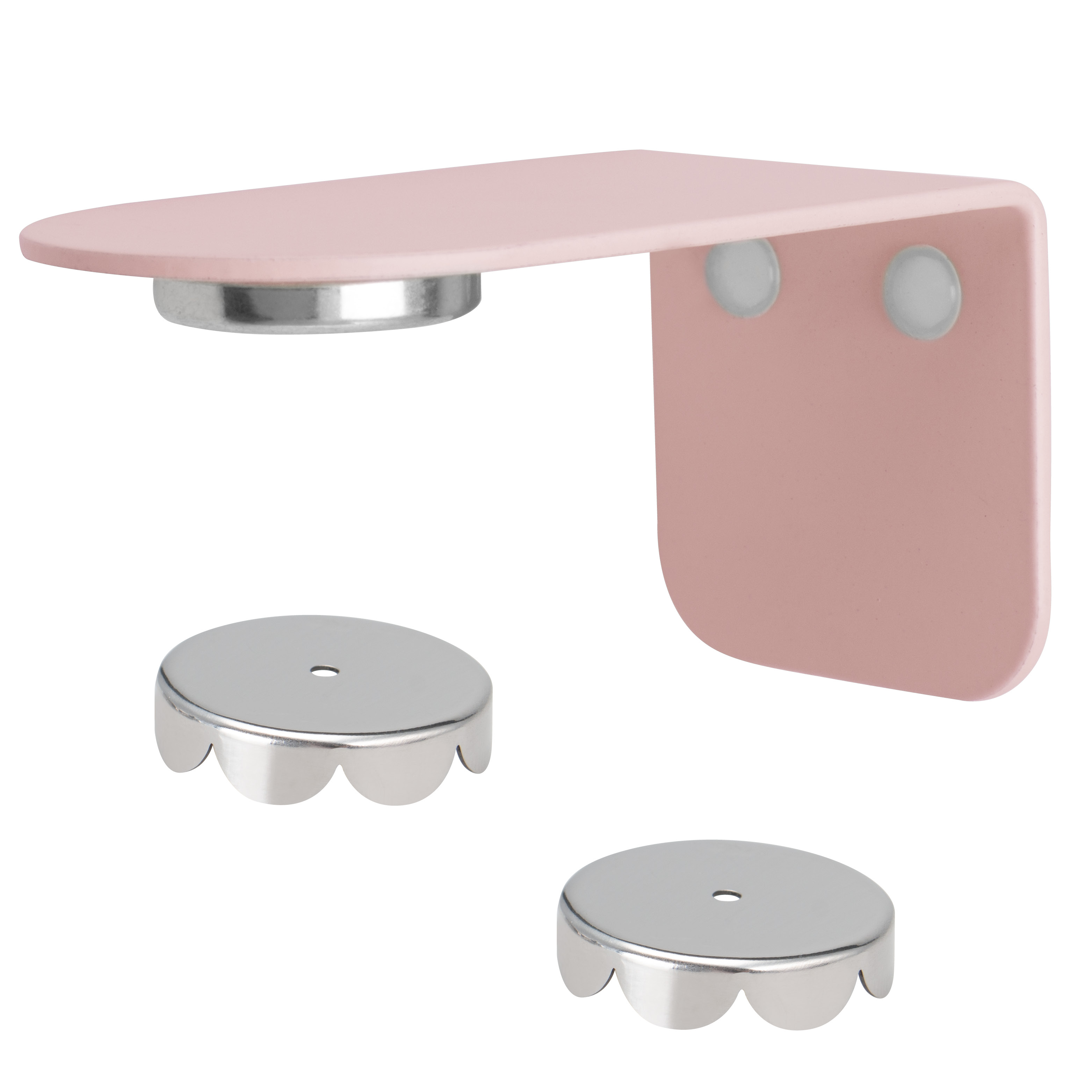 Magnet-Seifenhalter PUREZZA – frei hängende Seife durch Magnet – Kleben oder Bohren, rosé