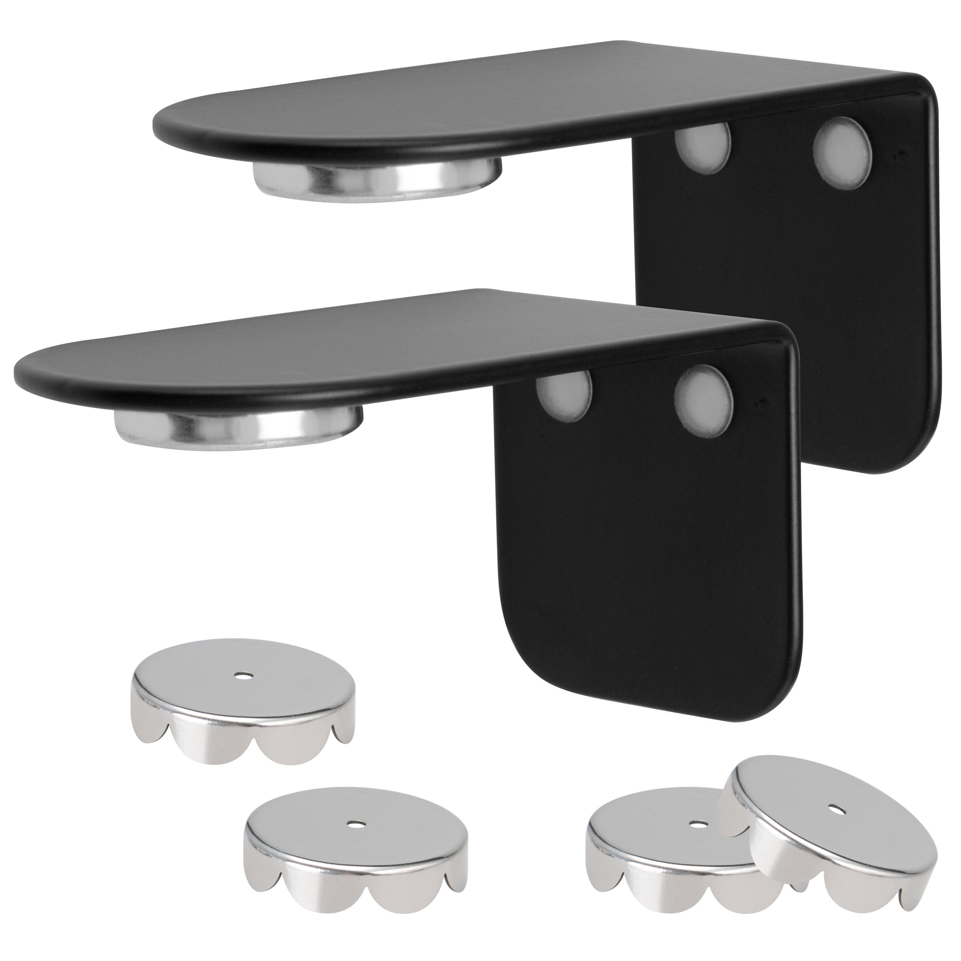 Magnet-Seifenhalter PUREZZA – frei hängende Seife durch Magnet – Kleben oder Bohren, matt schwarz