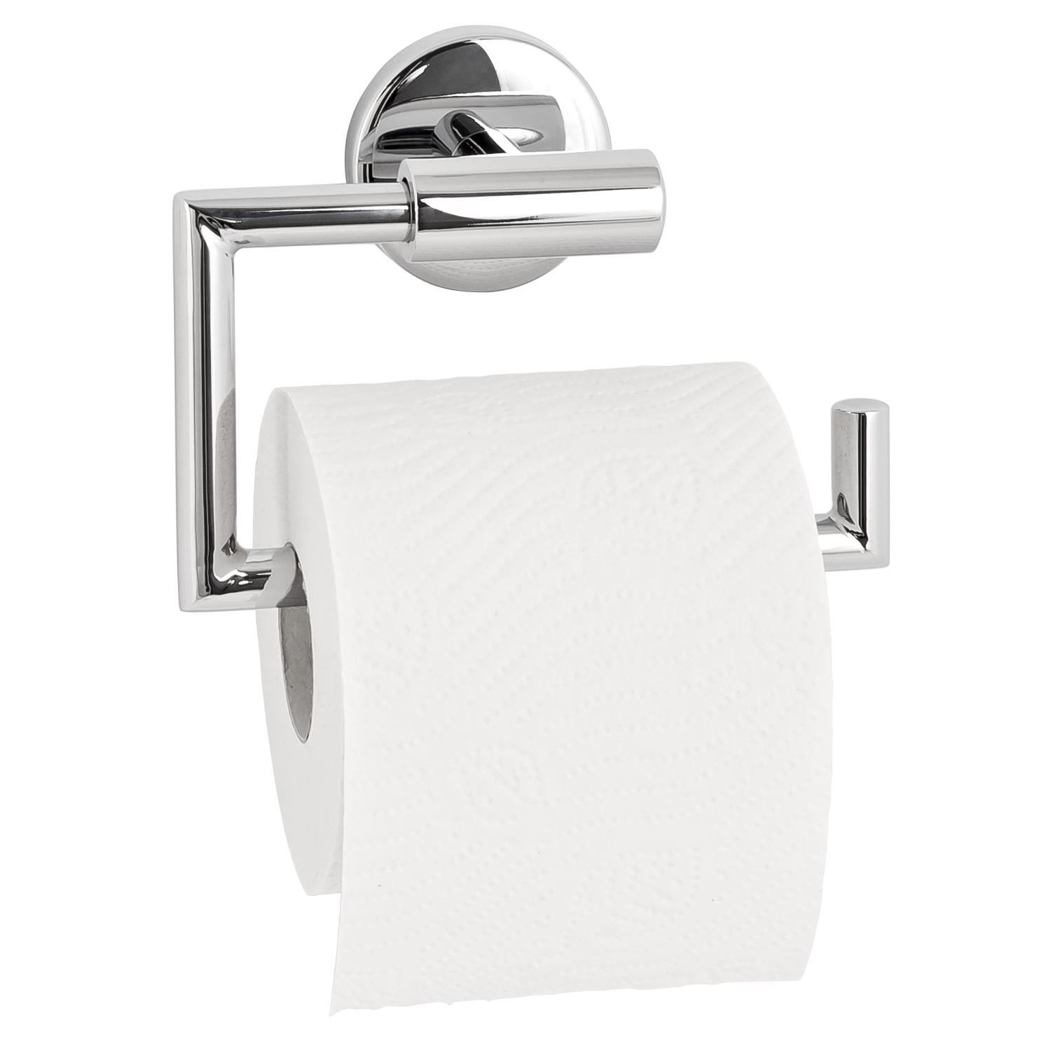 Bad-Serie LUCENTE Toilettenpapierhalter aus Edelstahl verchromt hochglänzend