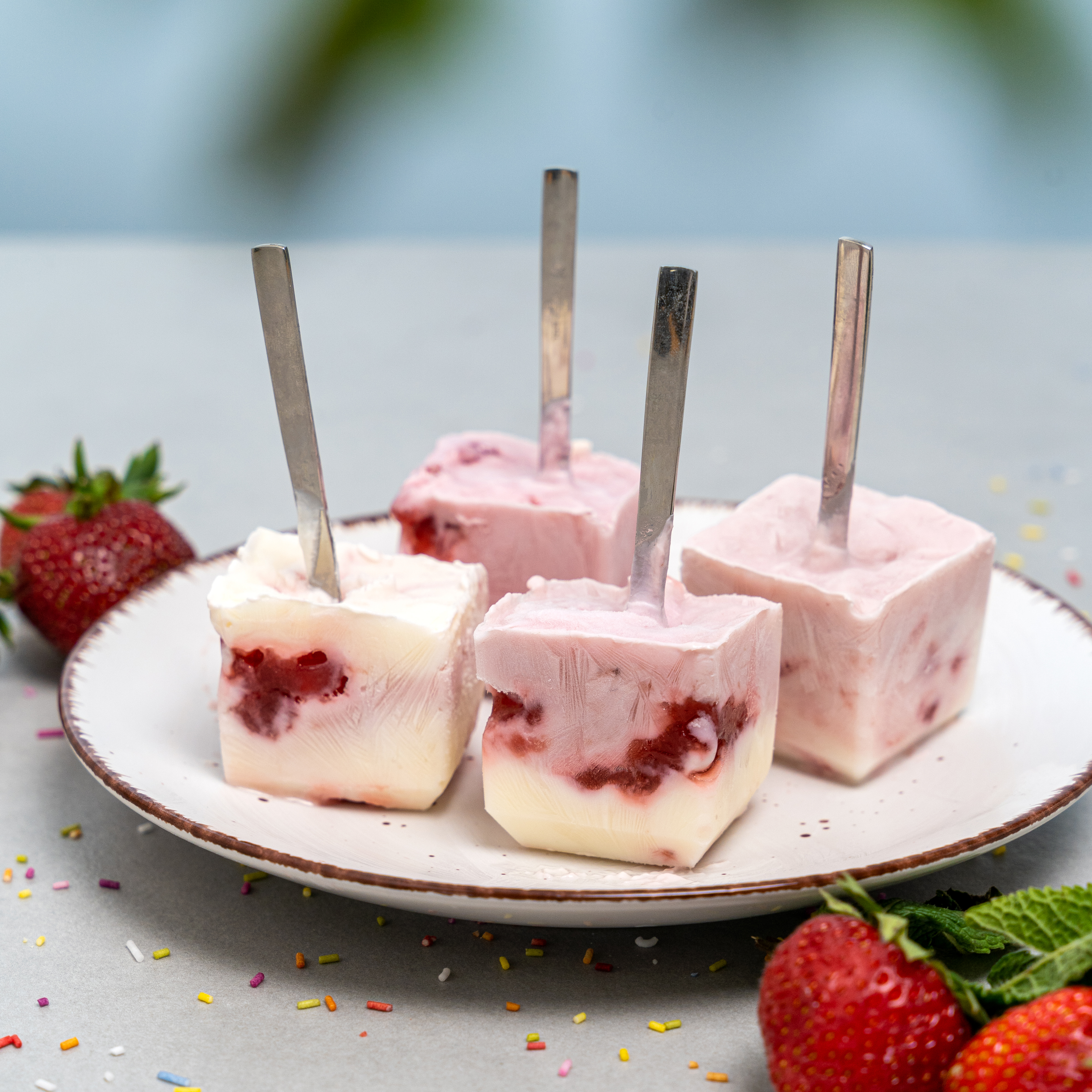 Leckeres Joghurt-Marmeladen-Eis einfach Zuhause selber machen