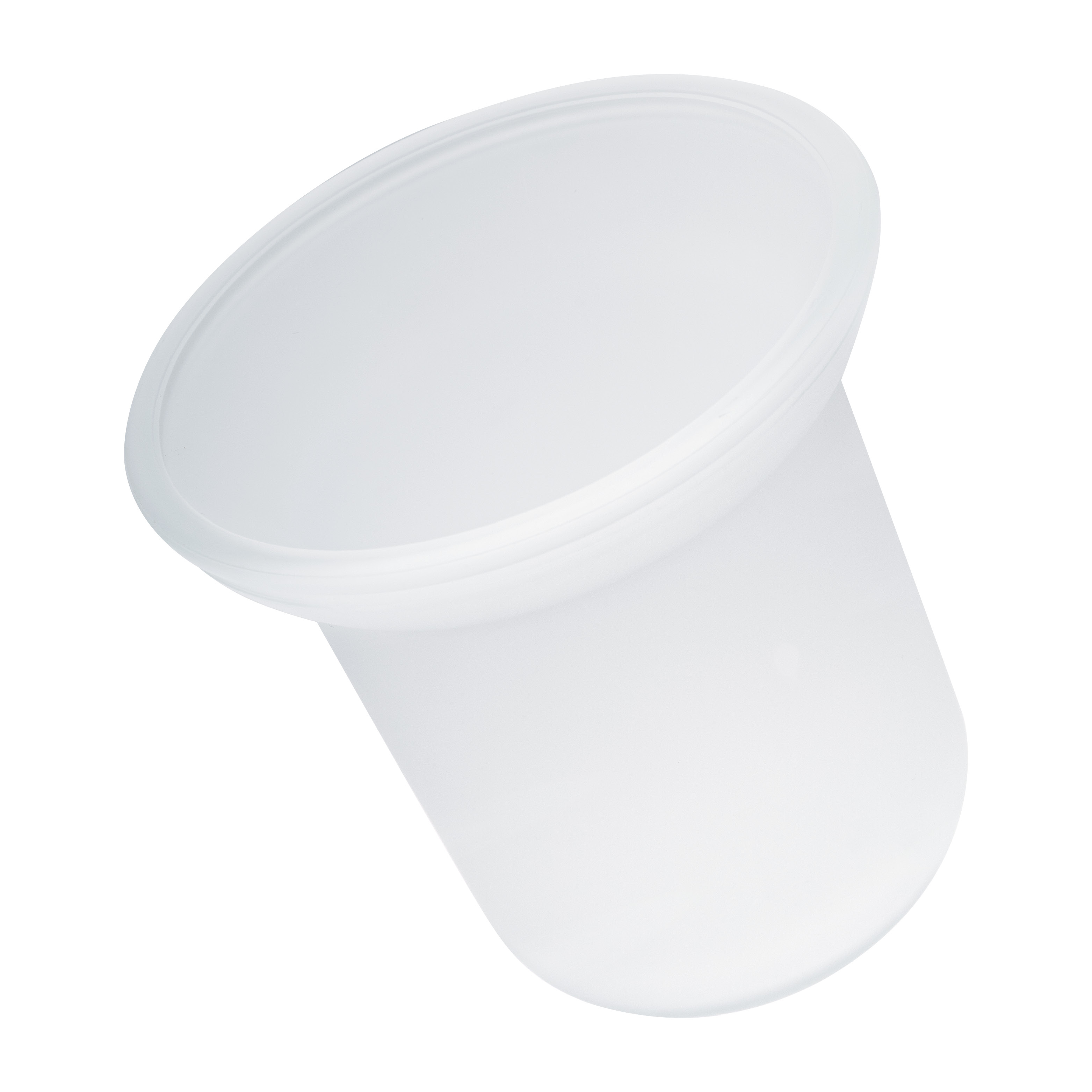 eluno Ersatzglas für Toilettenbürsten, WC-Garnituren, WC-Glas satiniert milchig