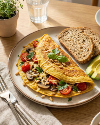 Veganes Chickpea Omelette – Proteinreich &amp; einfach gemacht - Veganes Chickpea Omelette – Proteinreich &amp; einfach gemacht