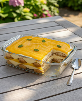 Sommerliches Mango Tiramisu – einfach, lecker &amp; ideal zum Vorbereiten - Mango Tiramisu – fruchtig, cremig &amp; einfach | Dessert- oder Frühstücks-Rezept