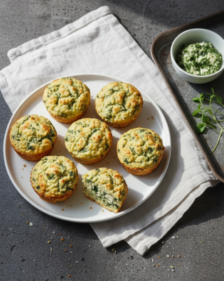 Spinat Feta Muffins – herzhafter Protein Snack &amp; Meal Prep - Spinat Feta Muffins – herzhafter Protein Snack &amp; Meal Prep