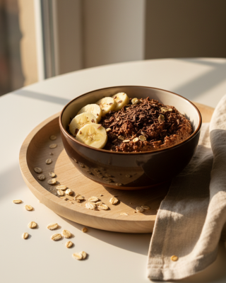 Schoko Banana Protein Bowl – cremig, schnell &amp; proteinreich - Schoko Banana Protein Bowl – cremig, schnell &amp; proteinreich 