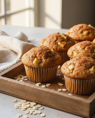 Protein Apfelmuffins – saftig, leicht &amp; eiweißreich - Protein Apfelmuffins – saftig, leicht &amp; eiweißreich