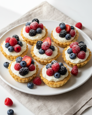 Protein Beeren Tartelettes – saftig, fruchtig &amp; eiweißreich - Protein Beeren Tartelettes – saftig, fruchtig &amp; eiweißreich