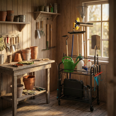 Gartenhaus organisieren: Tipps &amp; eluno Gartengeräte-Organizer für mehr Ordnung - Gartenhaus organisieren: Tipps &amp; eluno Gartengeräte-Organizer für mehr Ordnung