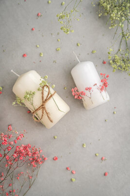 DIY Blütenkerze ganz einfach selber machen - Geschenk- und Deko-Idee - DIY Blütenkerze ganz einfach selber machen - Geschenk- und Deko-Idee