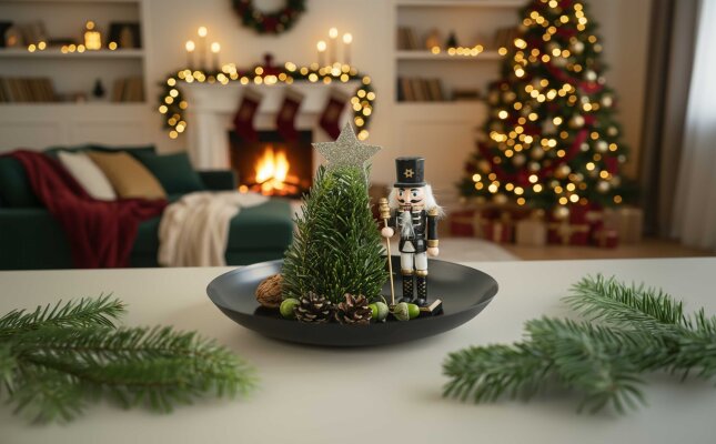 Mini-Tannenbaum aus Pappe und Tanne: Für Weihnachten basteln und dekorieren - Mini-Tannenbaum aus Papier basteln | Einfaches DIY für Weihnachten