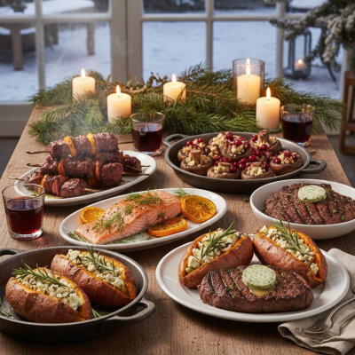 Wintergrillen zu Weihnachten – 5 festliche Rezepte &amp; Tipps - Wintergrillen zu Weihnachten – 5 festliche Rezepte &amp; Tipps