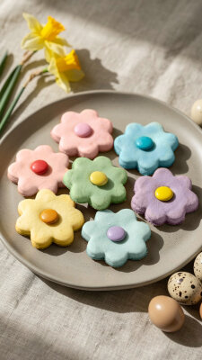 Bunte Blumen-Kekse mit Schokolinse – Einfaches DIY-Rezept - Bunte Blumen-Kekse mit Schokolinse – Einfaches DIY-Rezept