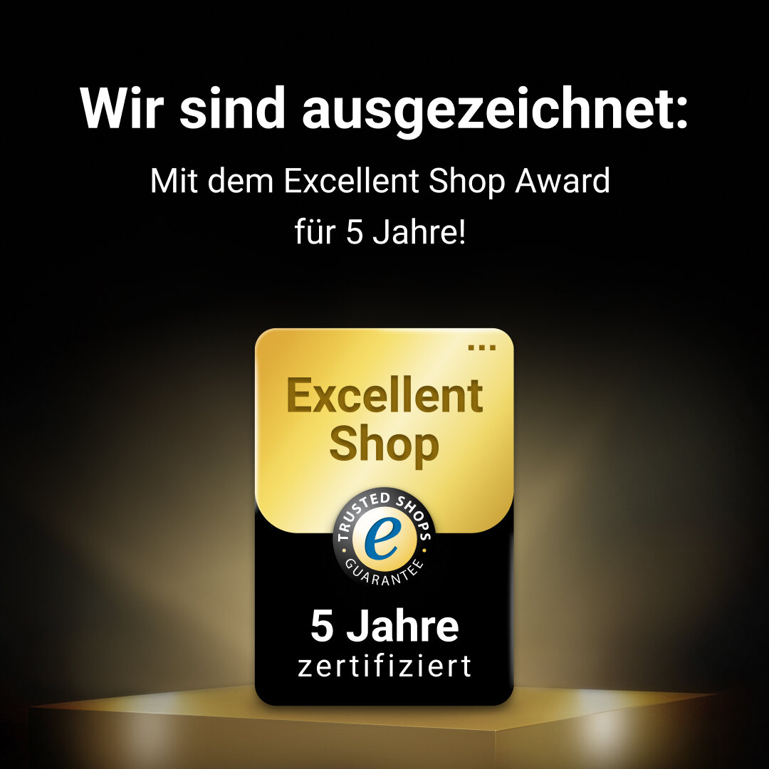 Trusted Shop Auszeichnung "5 Jahre zertifiziert"