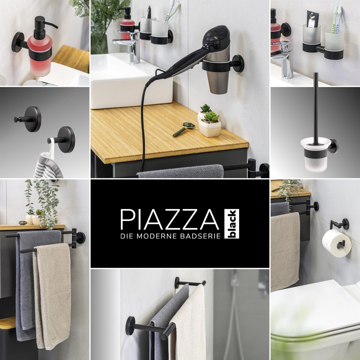 Bremermann PIAZZA Badetuchstange Aus Edelstahl Matt – 70 Cm Breit, Mit Montagematerial