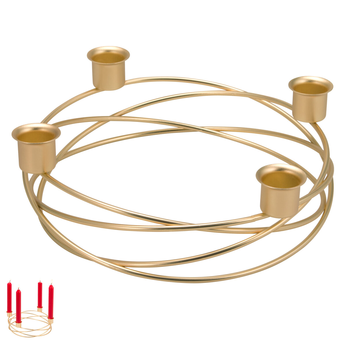 Deco 79 Sturmlampe Kerzenhalter – 45,7 Cm Hoch, Aus Aluminium & Glas, Goldfarben, Für Wohnzimmer & Besondere Anlässe
