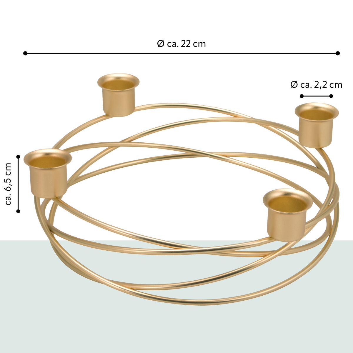 Deco 79 Sturmlampe Kerzenhalter – 45,7 Cm Hoch, Aus Aluminium & Glas, Goldfarben, Für Wohnzimmer & Besondere Anlässe