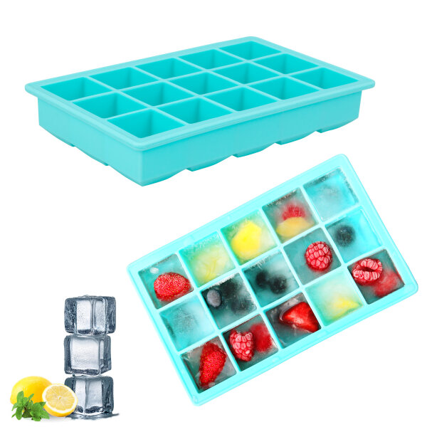 Silikon-Eiswürfelform 2er Set