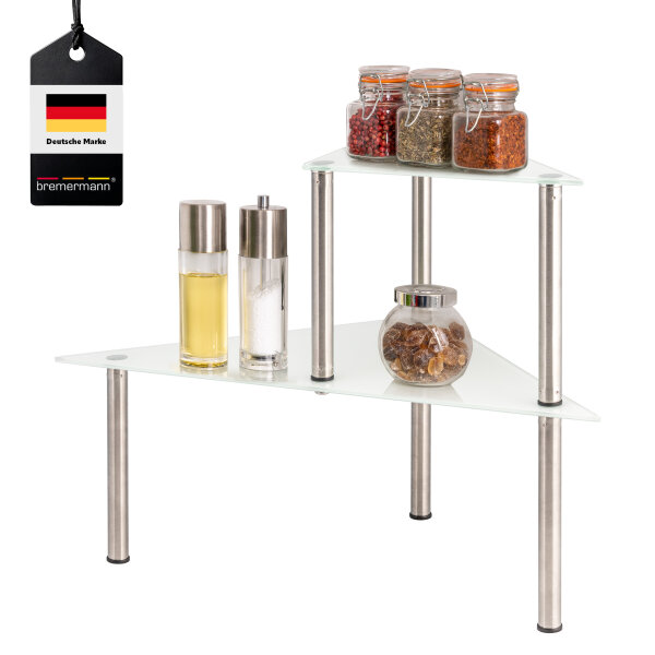 Glas-Eckregal