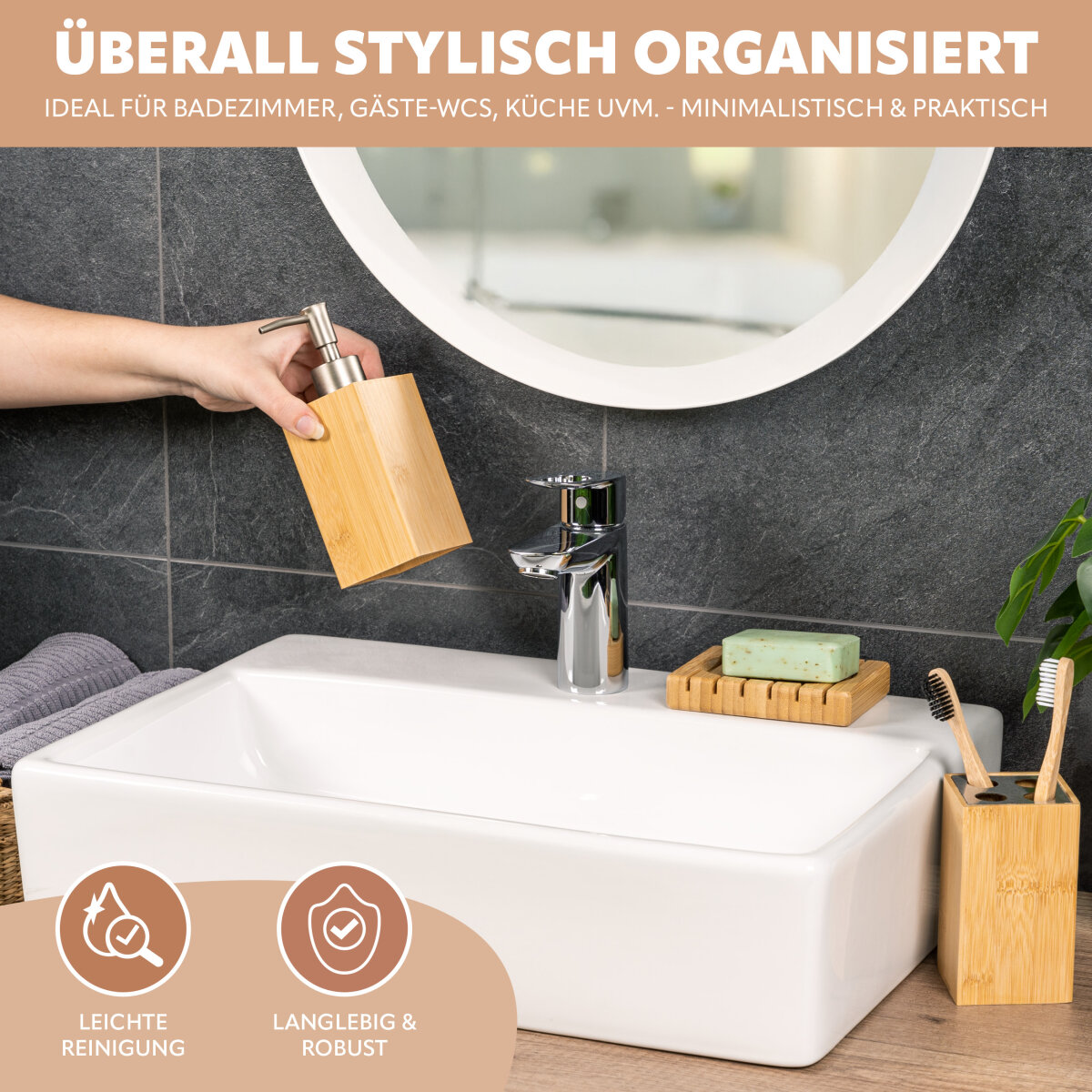 Badezimmer-Set 3tlg., 22,99