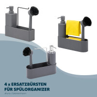 Spülbecken-Set Ersatzbürstenkopf 4er Set