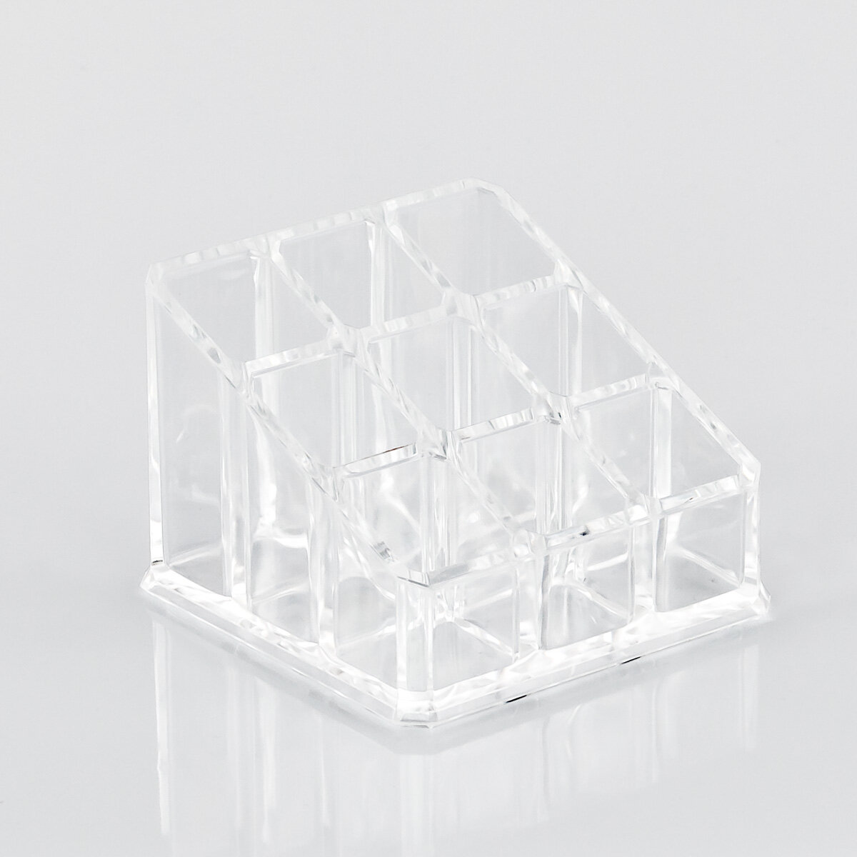 Arad – Quadratischer Organizer Aus Acryl Für Kosmetik, Wattestäbchen & Schmuck – Klar, Stabil, Stylisch