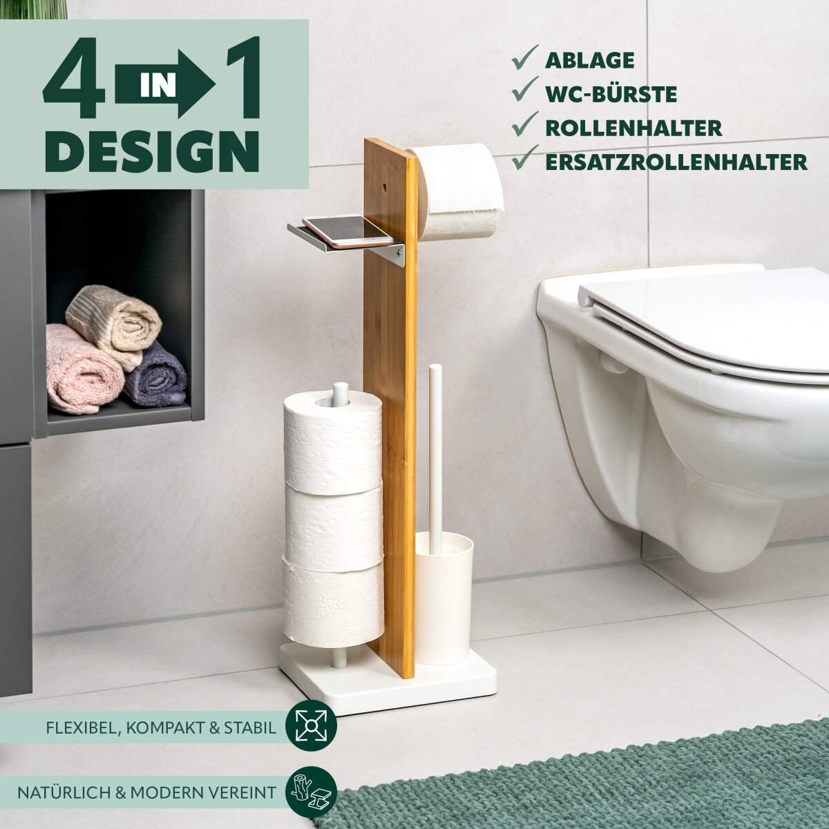 Stand WC-Garnitur 4in1, 46,99 €