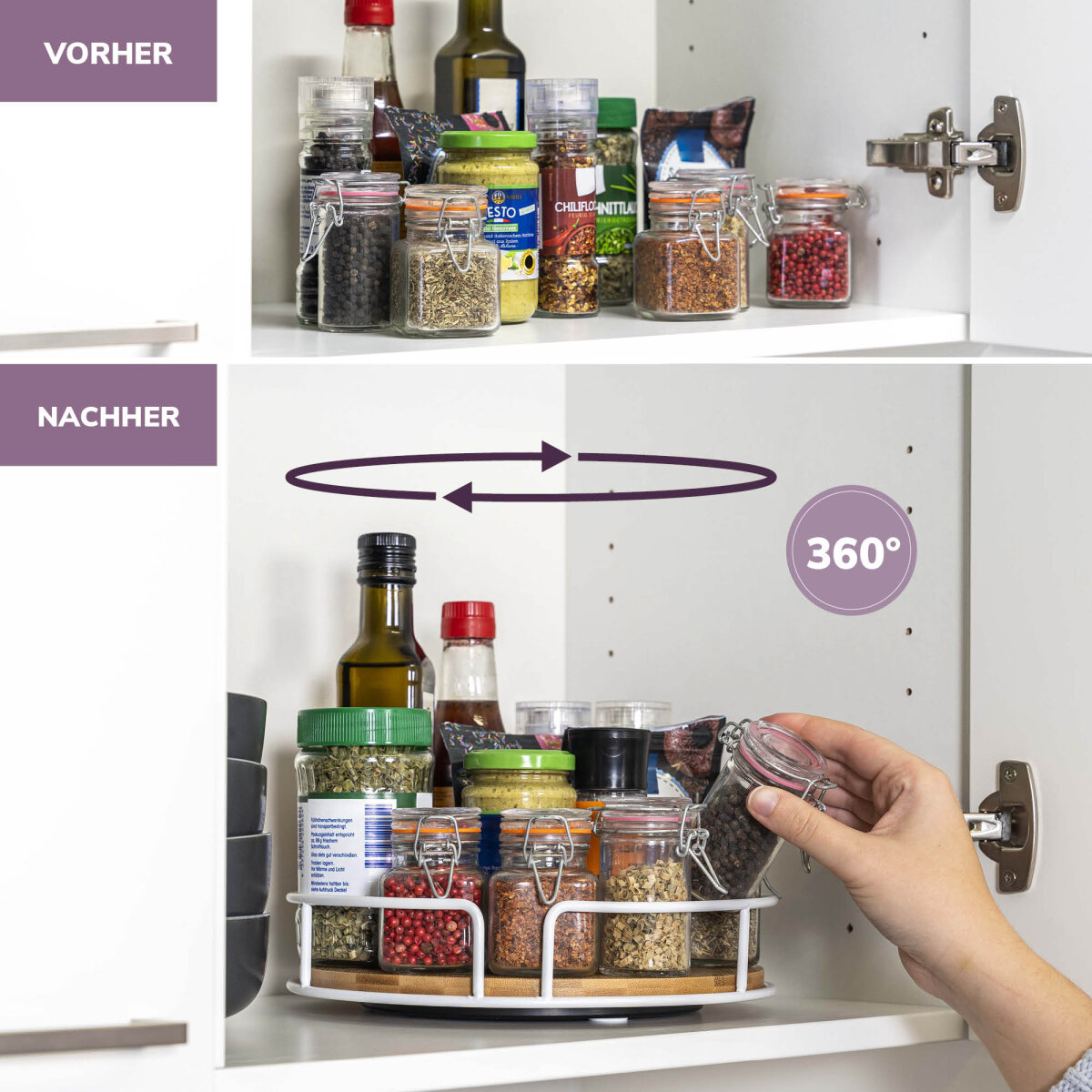 bambus kleben Selbstklebende Abdeckkappen - Bambus 14mm