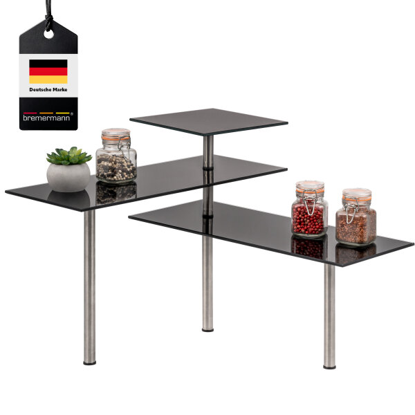 Glas-Eckregal