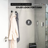 B-Ware Handtuchhaken PIAZZA BLACK 2er Set
