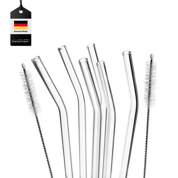 Glas-Trinkhalme 25cm