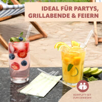 Glas-Trinkhalme 20cm