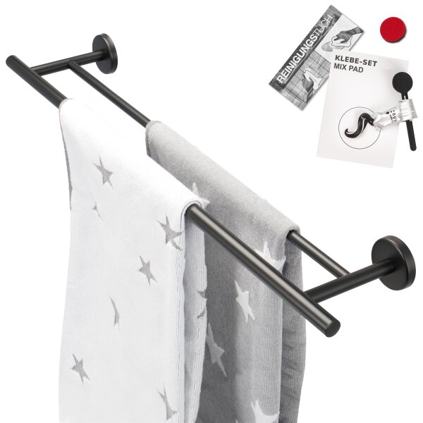 Badetuchstange PIAZZA BLACK
