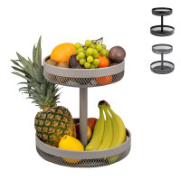 2-stöckige runde Obstetagere Ø 25 cm und 30 cm