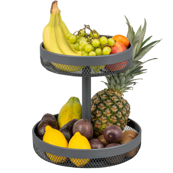2-stöckige runde Obstetagere Ø 25 cm und 30 cm