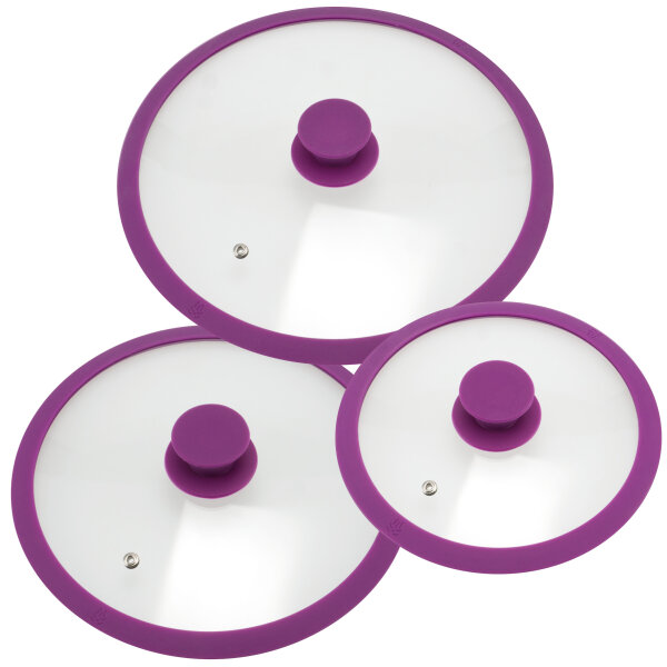 Glasdeckel 3er Set