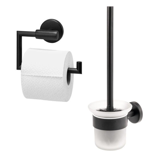 Badezimmer-Set PIAZZA BLACK 2tlg.