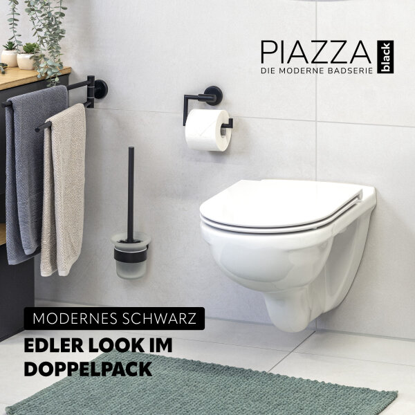Badezimmer-Set PIAZZA BLACK 2tlg., 44,99 €