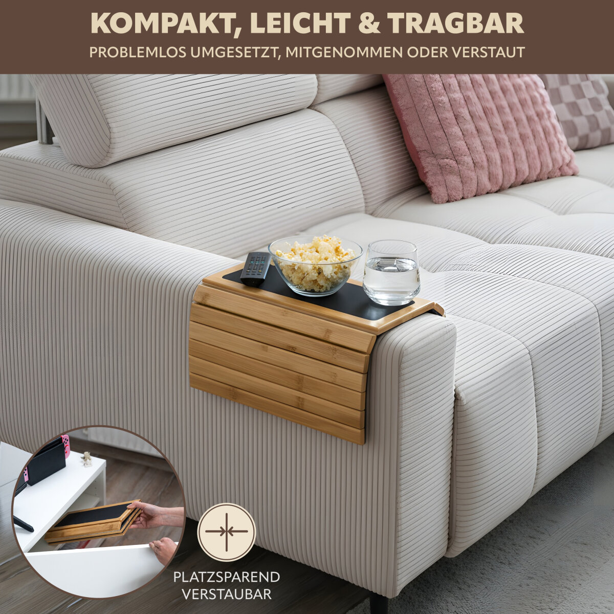 Armlehnen Sofatablett, 28,99