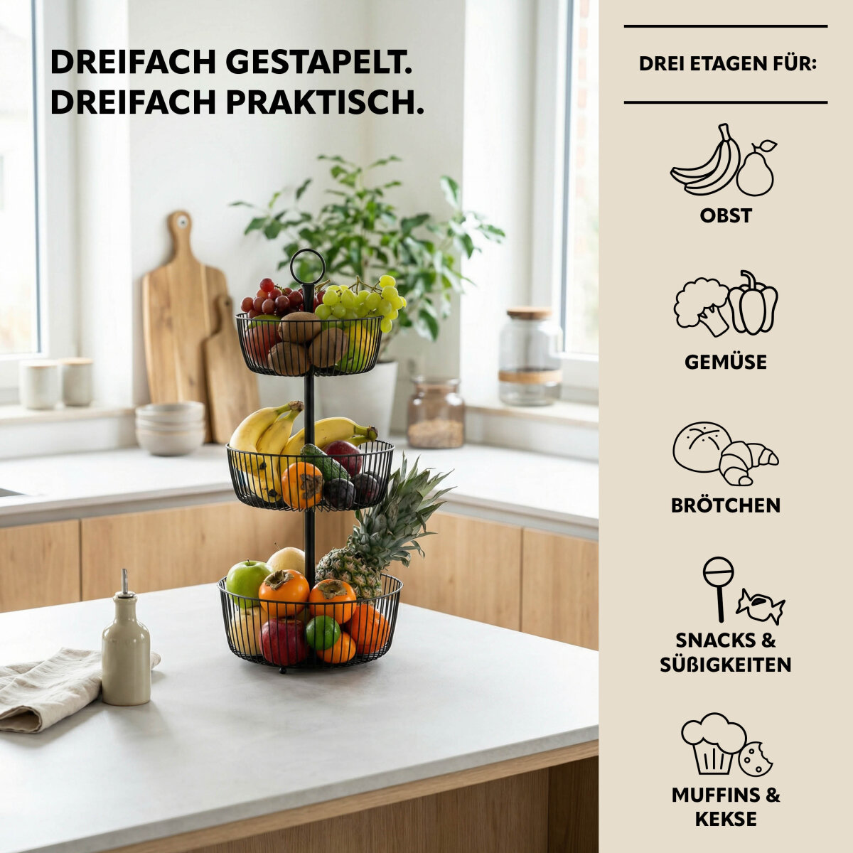 Obstetagere 3-stöckig, 36,99 €