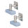 Magnet-Seifenhalter 2er Set
