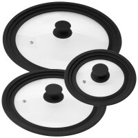 Universal-Glasdeckel 3er Set
