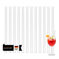 Glas-Trinkhalme 15cm
