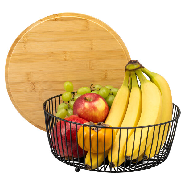 Obstkorb mit Bambusdeckel