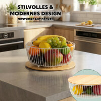Obstkorb mit Bambusdeckel