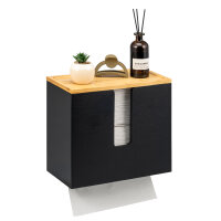 Papierhandtuchhalter, Schwarz