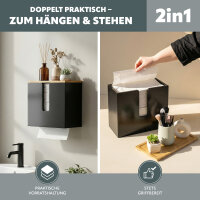 Papierhandtuchhalter, Schwarz