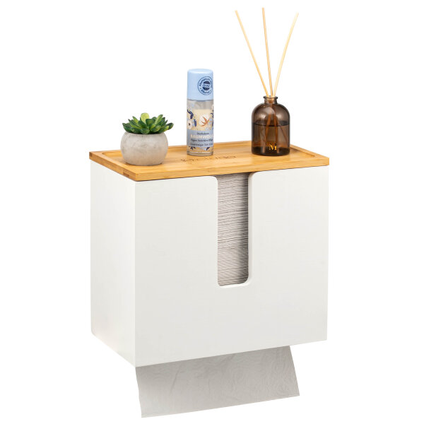 Papierhandtuchhalter, Weiß